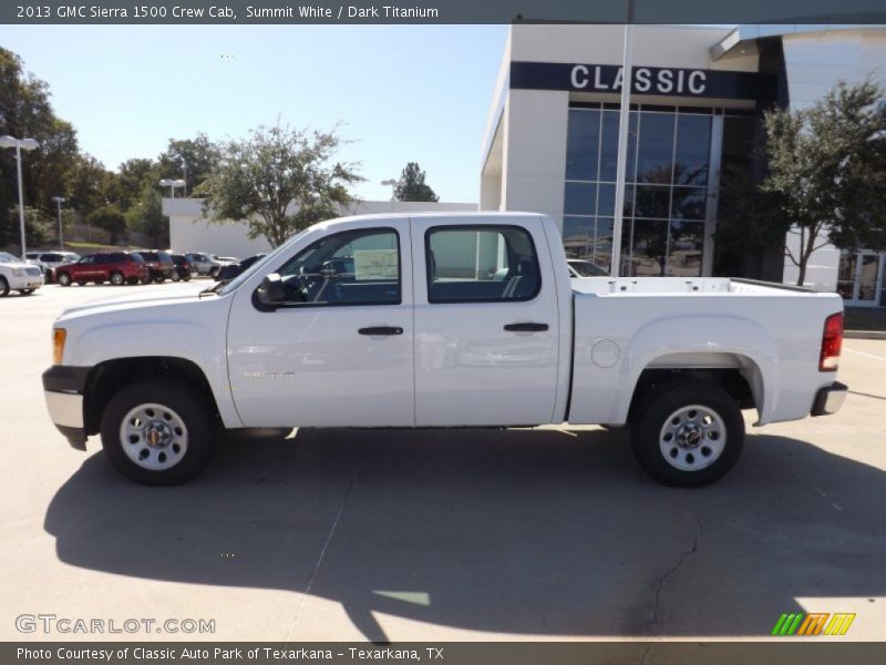 Summit White / Dark Titanium 2013 GMC Sierra 1500 Crew Cab