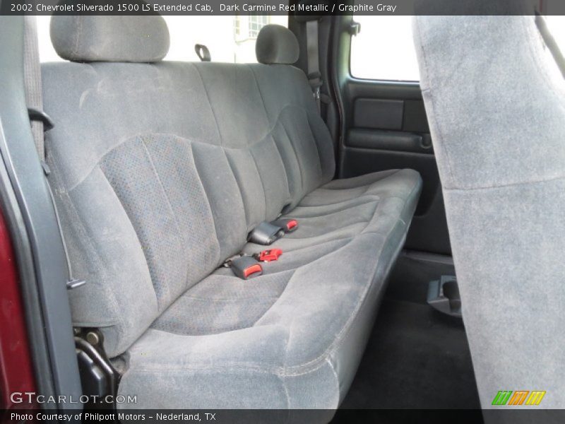 Dark Carmine Red Metallic / Graphite Gray 2002 Chevrolet Silverado 1500 LS Extended Cab