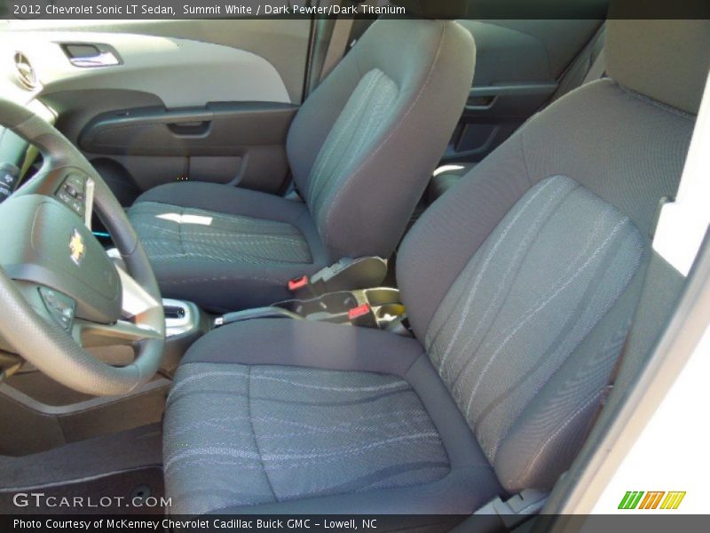 Summit White / Dark Pewter/Dark Titanium 2012 Chevrolet Sonic LT Sedan
