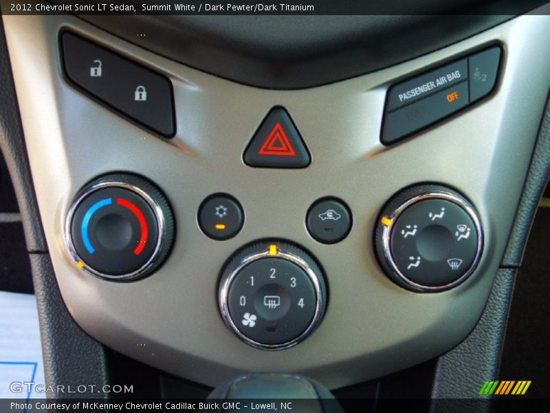 Controls of 2012 Sonic LT Sedan