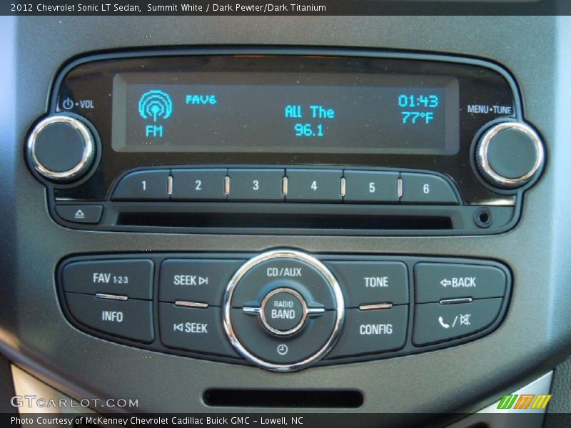 Audio System of 2012 Sonic LT Sedan