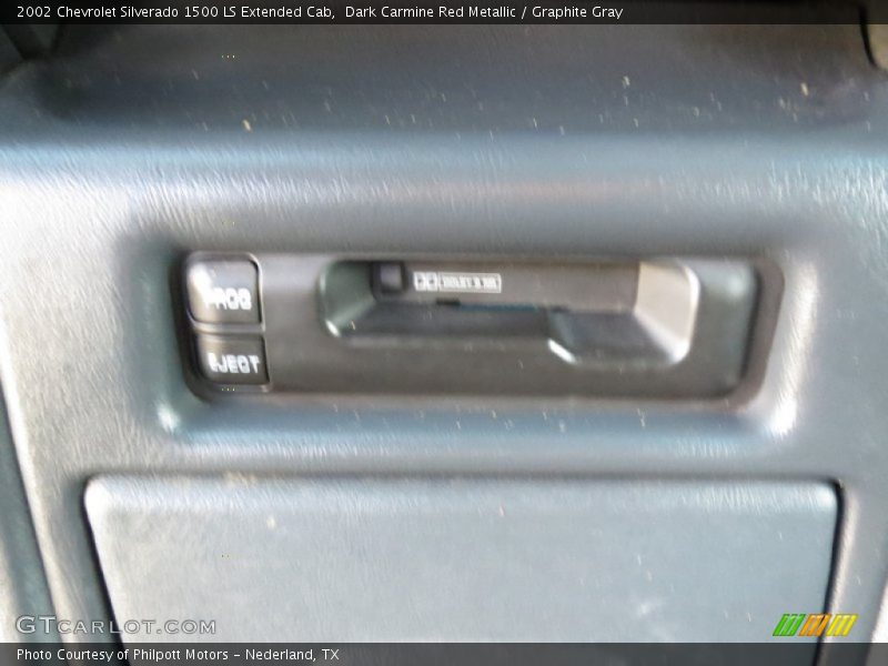 Dark Carmine Red Metallic / Graphite Gray 2002 Chevrolet Silverado 1500 LS Extended Cab