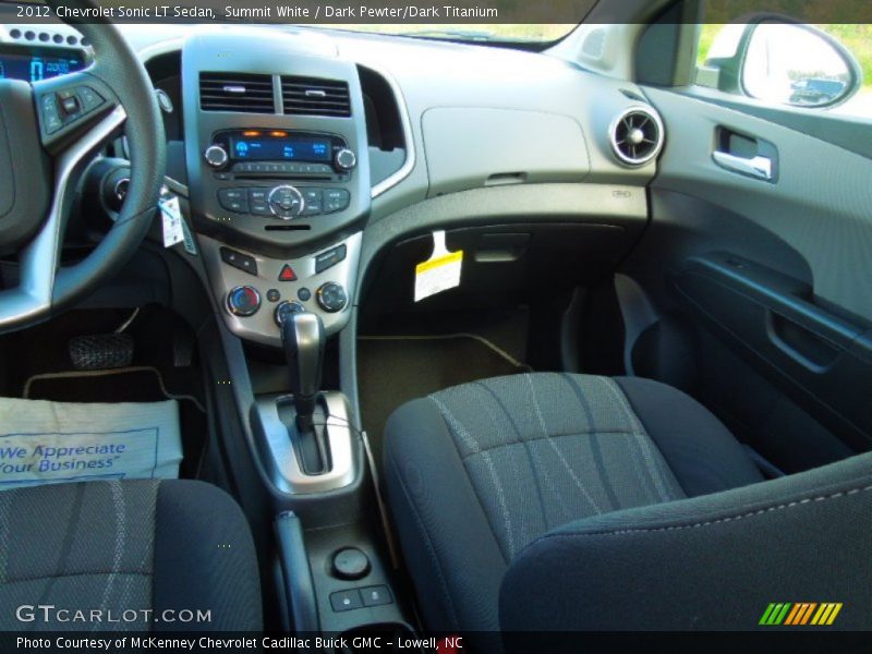 Summit White / Dark Pewter/Dark Titanium 2012 Chevrolet Sonic LT Sedan