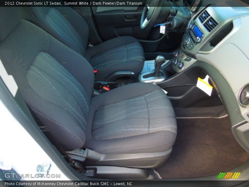 Summit White / Dark Pewter/Dark Titanium 2012 Chevrolet Sonic LT Sedan
