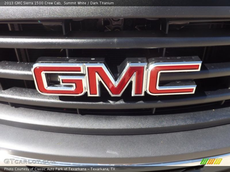 Summit White / Dark Titanium 2013 GMC Sierra 1500 Crew Cab