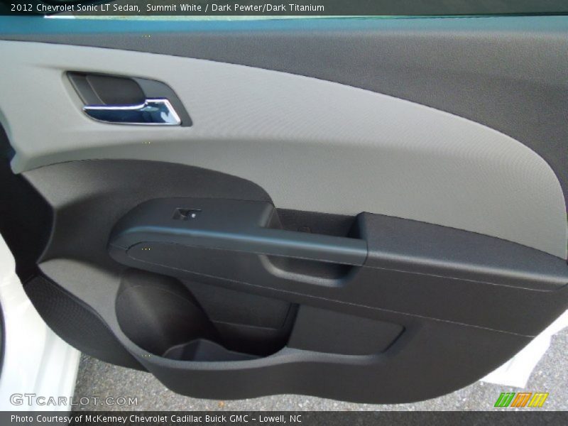Summit White / Dark Pewter/Dark Titanium 2012 Chevrolet Sonic LT Sedan