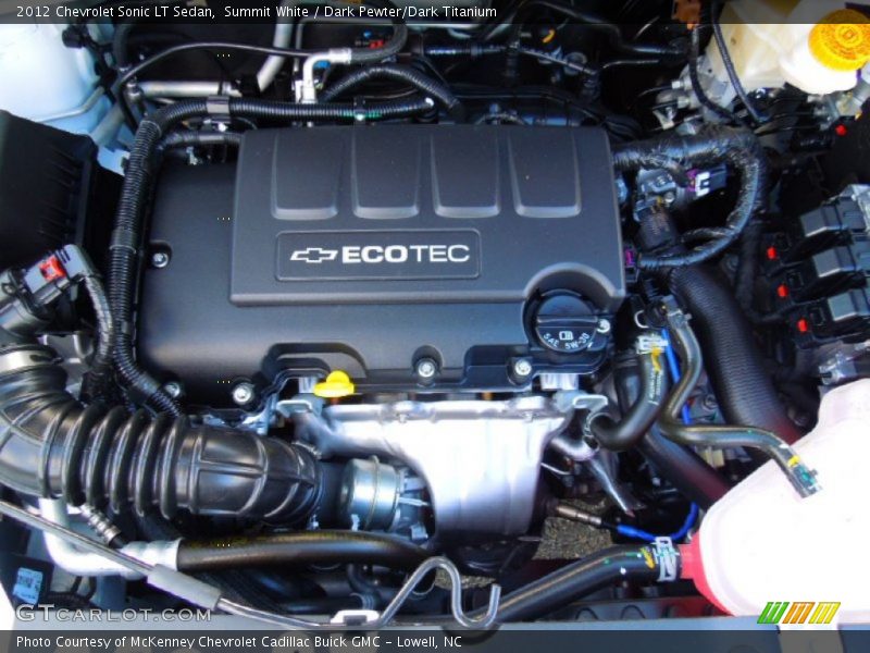  2012 Sonic LT Sedan Engine - 1.4 Liter DI Turbocharged DOHC 16-Valve VVT 4 Cylinder