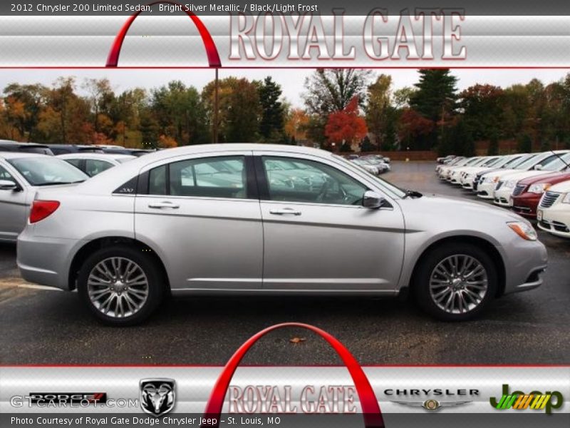 Bright Silver Metallic / Black/Light Frost 2012 Chrysler 200 Limited Sedan