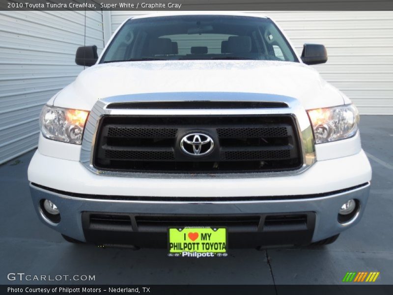 Super White / Graphite Gray 2010 Toyota Tundra CrewMax