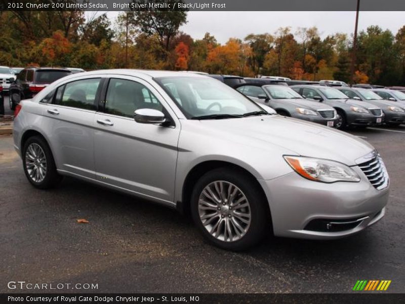Bright Silver Metallic / Black/Light Frost 2012 Chrysler 200 Limited Sedan