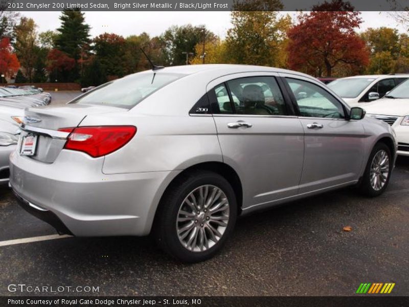 Bright Silver Metallic / Black/Light Frost 2012 Chrysler 200 Limited Sedan