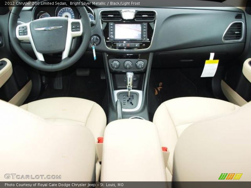 Bright Silver Metallic / Black/Light Frost 2012 Chrysler 200 Limited Sedan