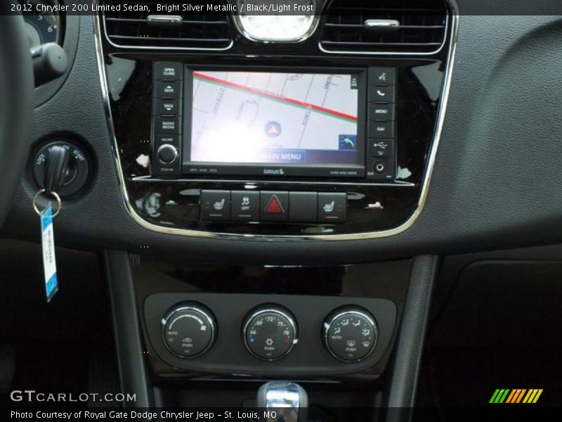 Bright Silver Metallic / Black/Light Frost 2012 Chrysler 200 Limited Sedan