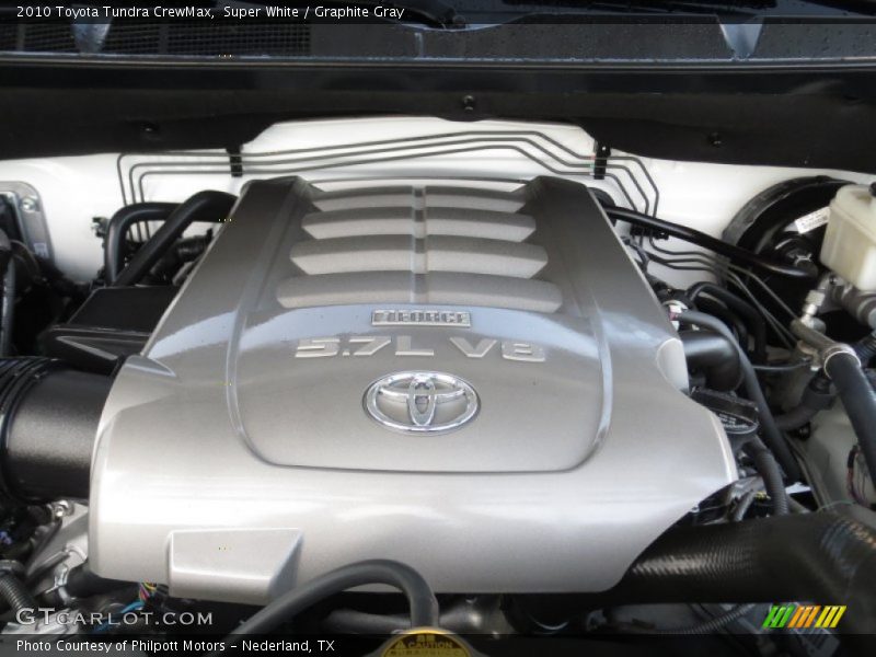 Super White / Graphite Gray 2010 Toyota Tundra CrewMax