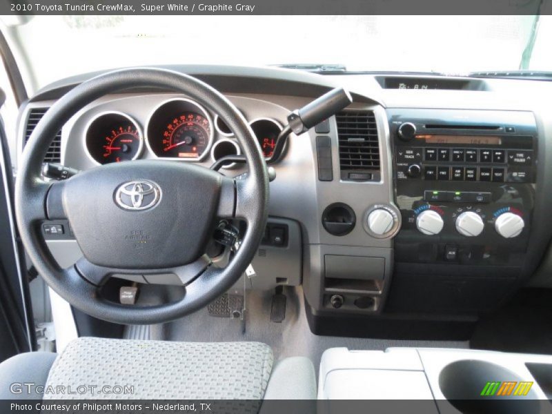 Super White / Graphite Gray 2010 Toyota Tundra CrewMax