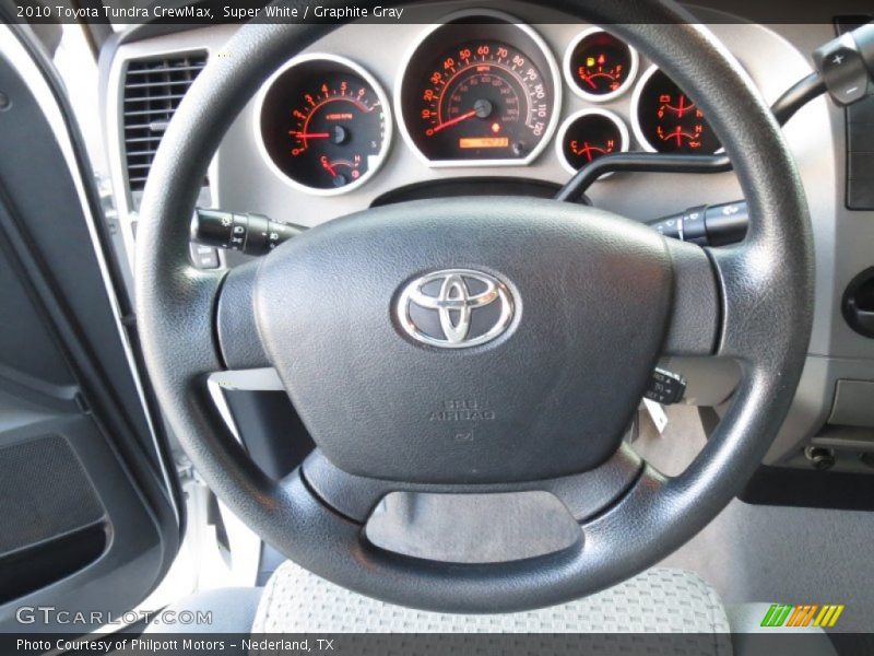 Super White / Graphite Gray 2010 Toyota Tundra CrewMax