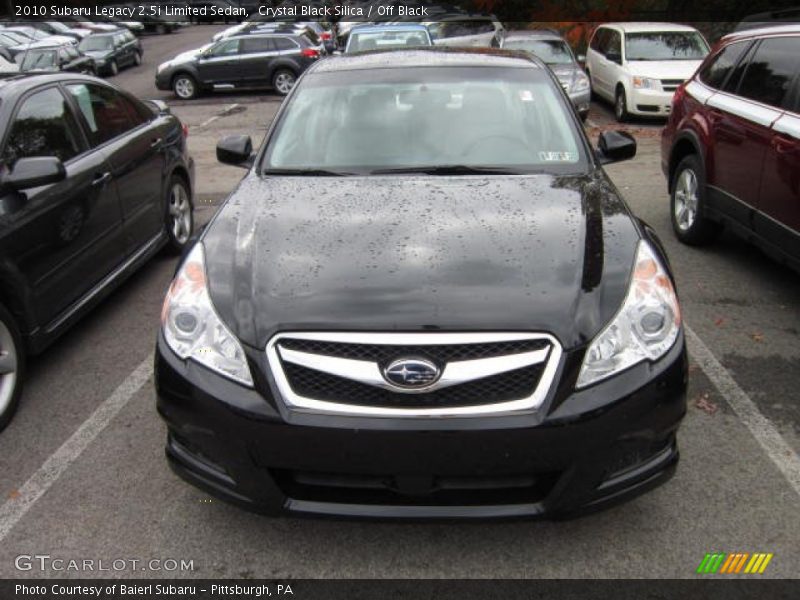 Crystal Black Silica / Off Black 2010 Subaru Legacy 2.5i Limited Sedan