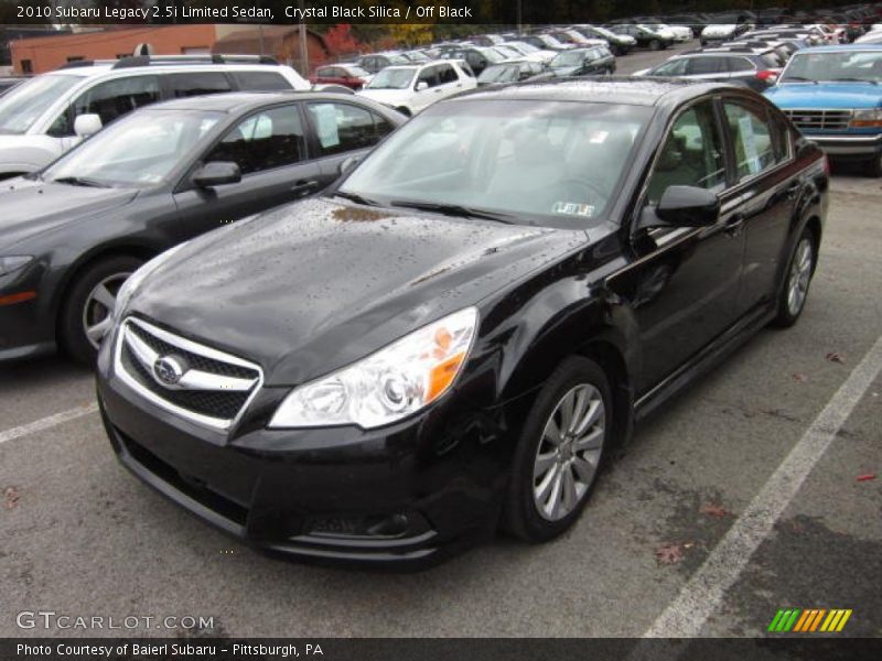 Crystal Black Silica / Off Black 2010 Subaru Legacy 2.5i Limited Sedan
