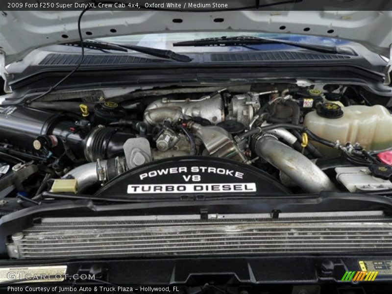 Oxford White / Medium Stone 2009 Ford F250 Super Duty XL Crew Cab 4x4