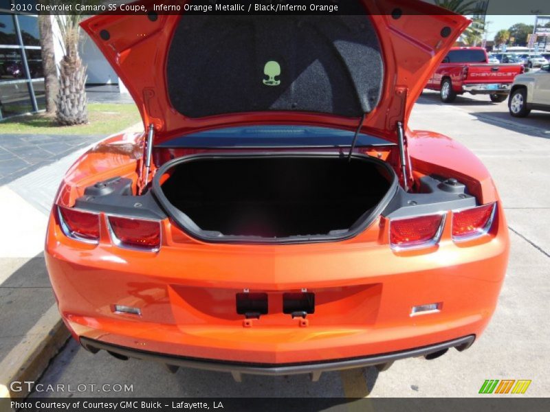 Inferno Orange Metallic / Black/Inferno Orange 2010 Chevrolet Camaro SS Coupe