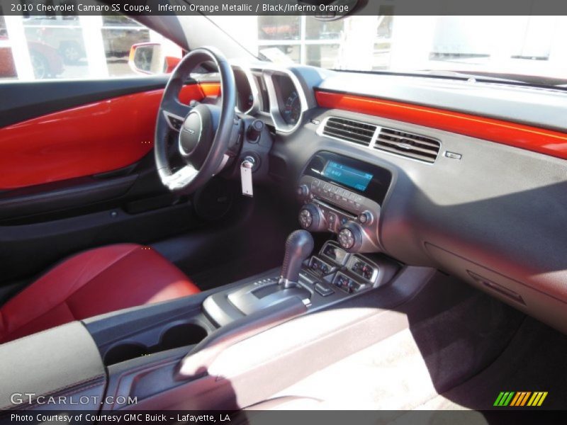 Inferno Orange Metallic / Black/Inferno Orange 2010 Chevrolet Camaro SS Coupe