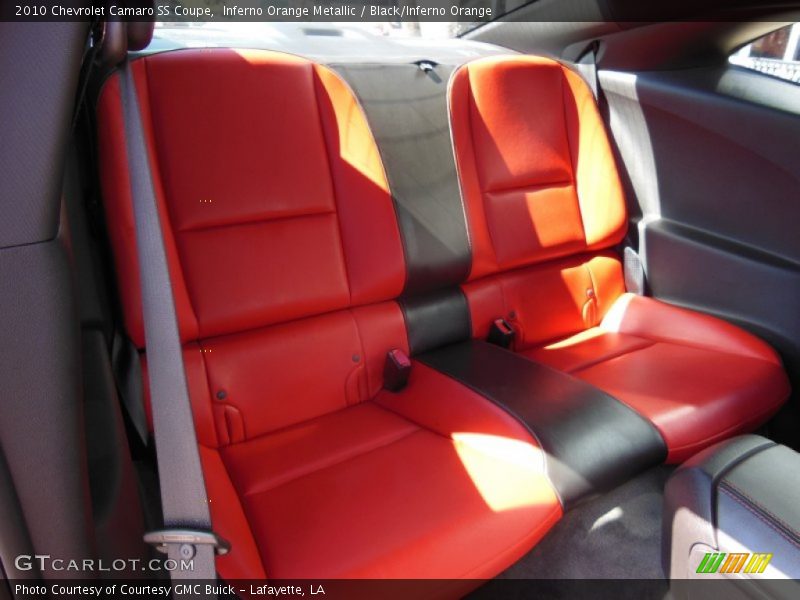 Inferno Orange Metallic / Black/Inferno Orange 2010 Chevrolet Camaro SS Coupe