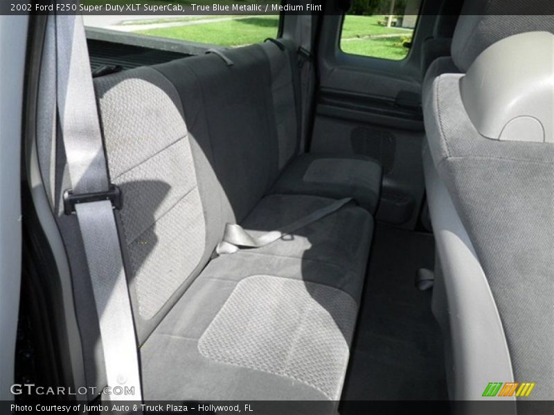 True Blue Metallic / Medium Flint 2002 Ford F250 Super Duty XLT SuperCab