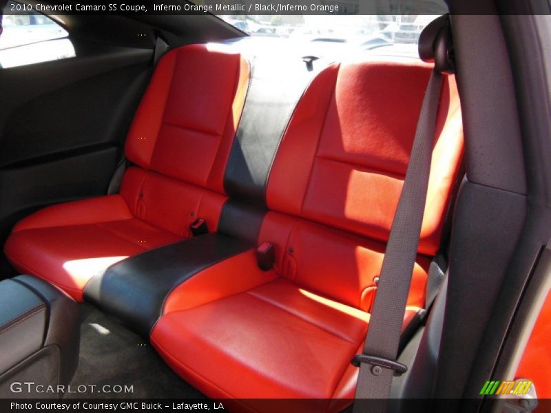 Inferno Orange Metallic / Black/Inferno Orange 2010 Chevrolet Camaro SS Coupe