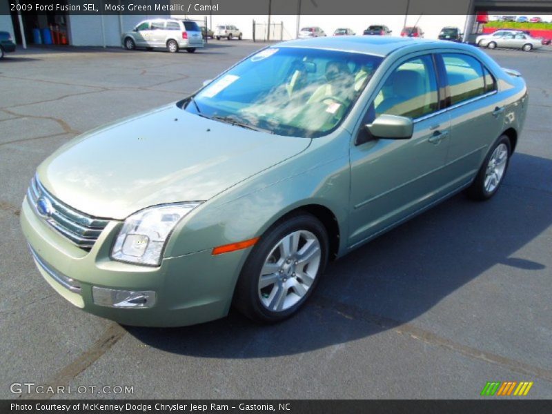 Moss Green Metallic / Camel 2009 Ford Fusion SEL