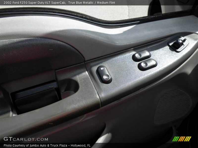 True Blue Metallic / Medium Flint 2002 Ford F250 Super Duty XLT SuperCab