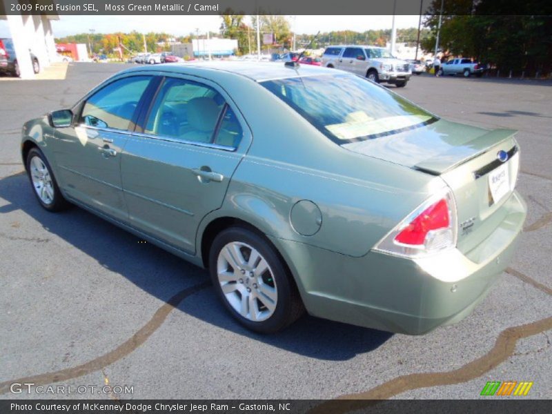 Moss Green Metallic / Camel 2009 Ford Fusion SEL