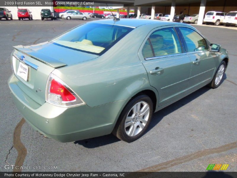 Moss Green Metallic / Camel 2009 Ford Fusion SEL