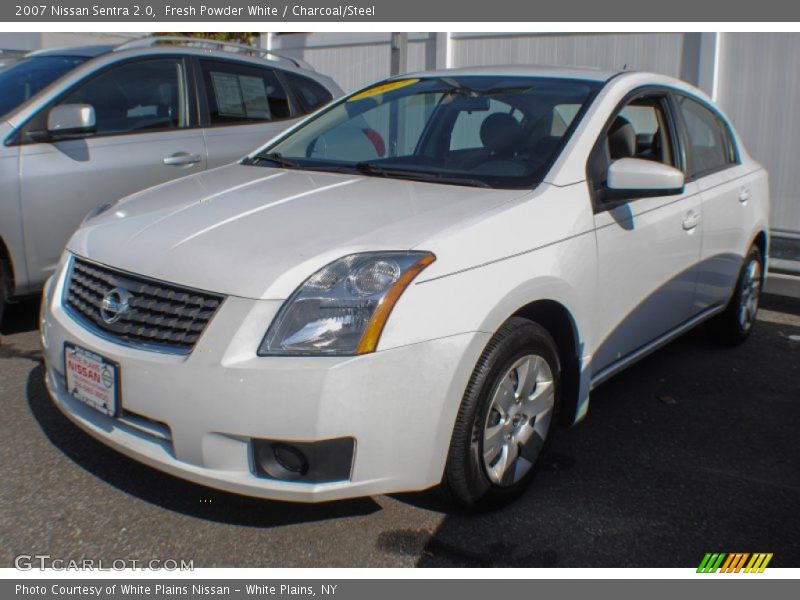 Fresh Powder White / Charcoal/Steel 2007 Nissan Sentra 2.0