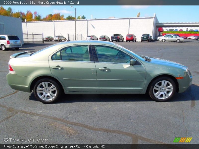 Moss Green Metallic / Camel 2009 Ford Fusion SEL