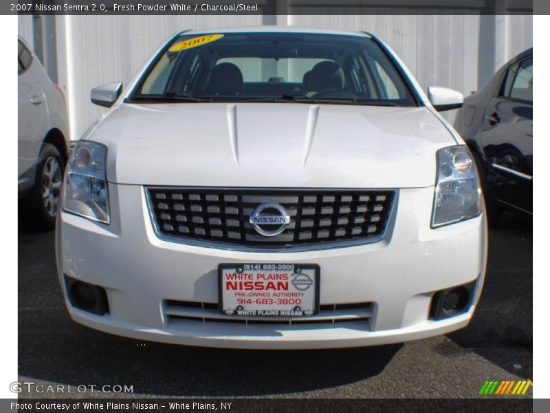 Fresh Powder White / Charcoal/Steel 2007 Nissan Sentra 2.0