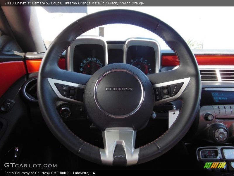 Inferno Orange Metallic / Black/Inferno Orange 2010 Chevrolet Camaro SS Coupe