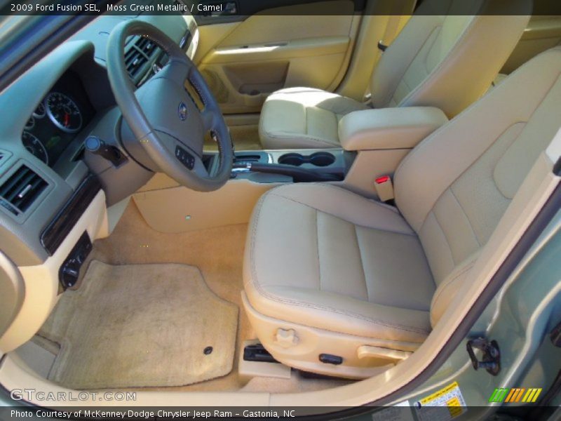 Moss Green Metallic / Camel 2009 Ford Fusion SEL