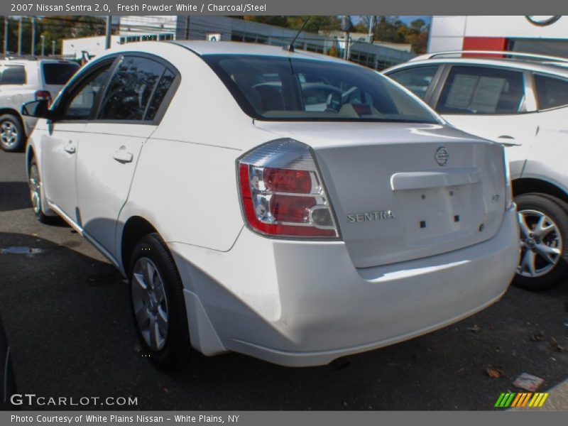 Fresh Powder White / Charcoal/Steel 2007 Nissan Sentra 2.0