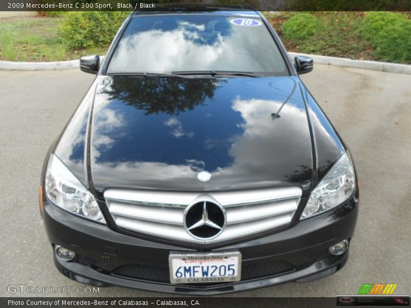 Black / Black 2009 Mercedes-Benz C 300 Sport