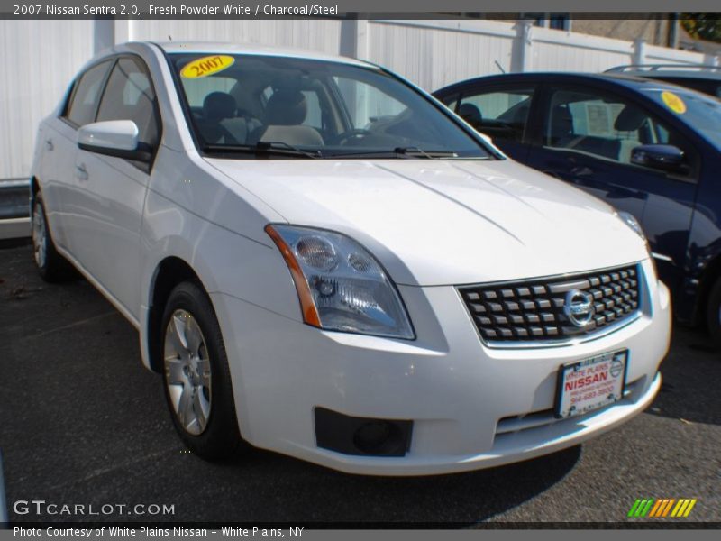 Fresh Powder White / Charcoal/Steel 2007 Nissan Sentra 2.0