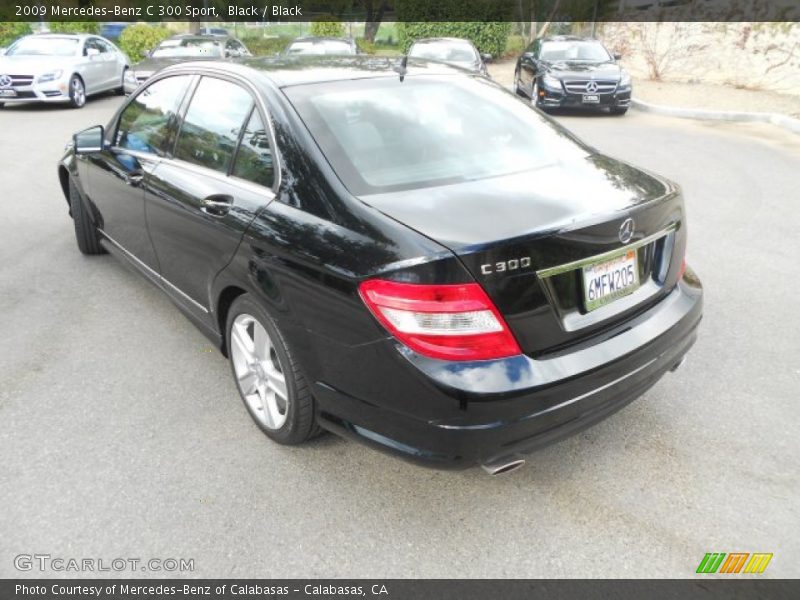 Black / Black 2009 Mercedes-Benz C 300 Sport