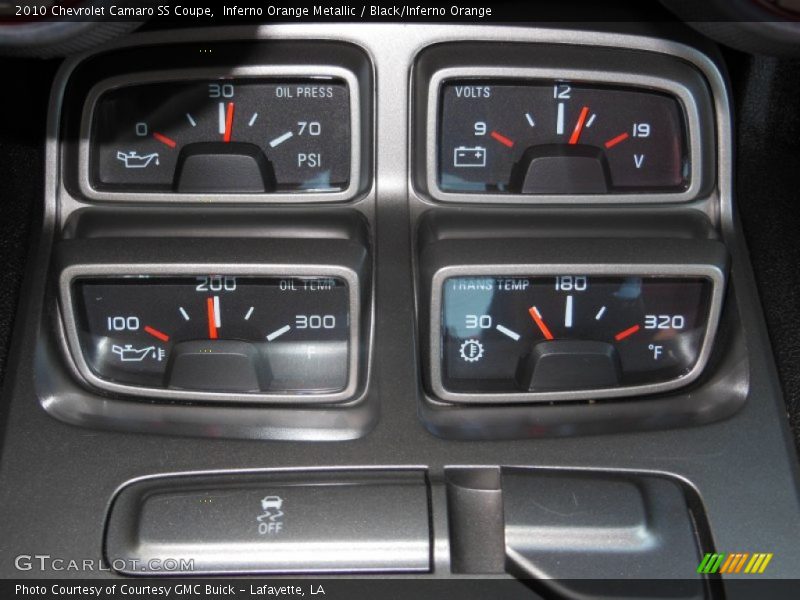 Inferno Orange Metallic / Black/Inferno Orange 2010 Chevrolet Camaro SS Coupe