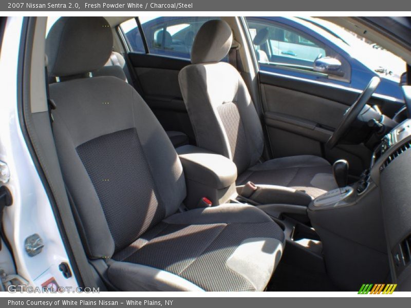 Fresh Powder White / Charcoal/Steel 2007 Nissan Sentra 2.0