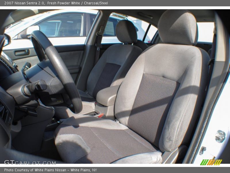 Fresh Powder White / Charcoal/Steel 2007 Nissan Sentra 2.0