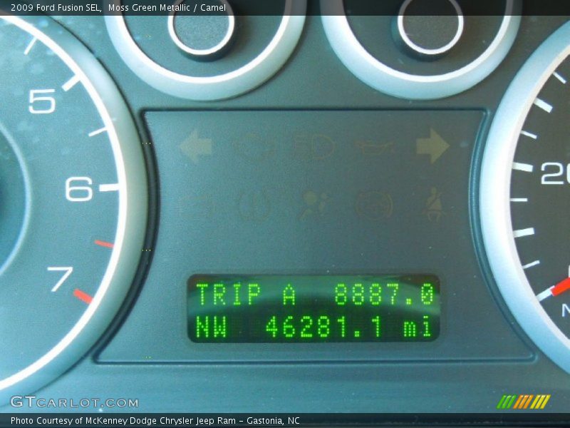 Moss Green Metallic / Camel 2009 Ford Fusion SEL