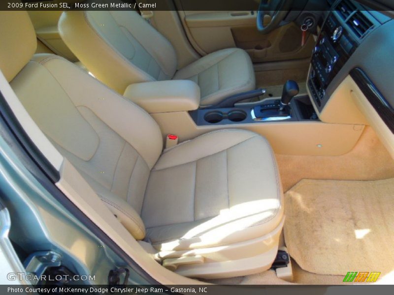Moss Green Metallic / Camel 2009 Ford Fusion SEL