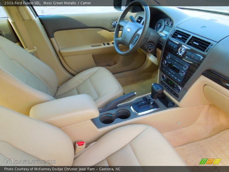 Moss Green Metallic / Camel 2009 Ford Fusion SEL