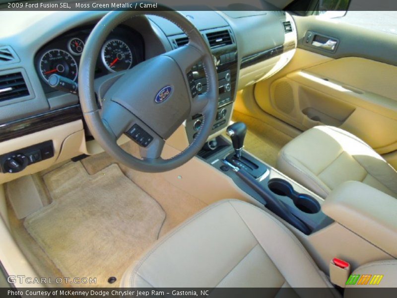 Moss Green Metallic / Camel 2009 Ford Fusion SEL