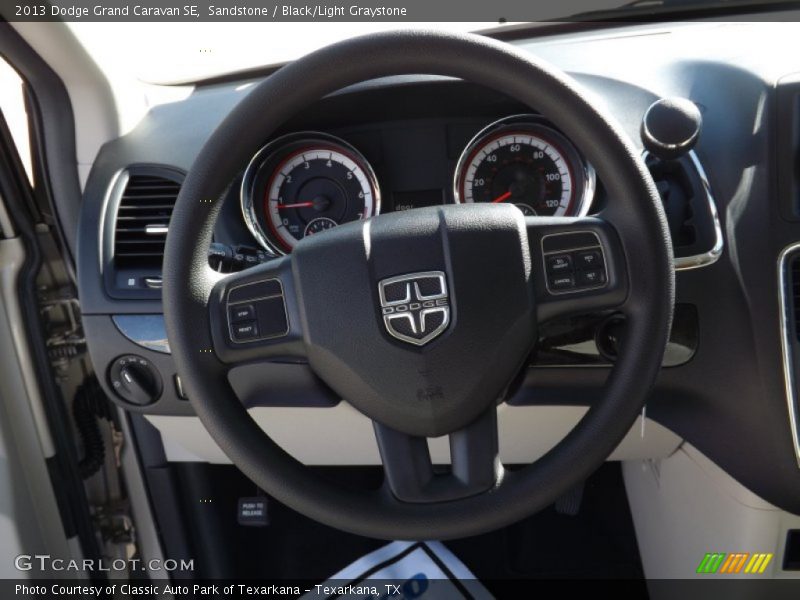 Sandstone / Black/Light Graystone 2013 Dodge Grand Caravan SE