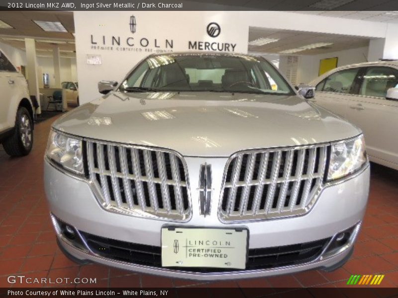 Ingot Silver Metallic / Dark Charcoal 2012 Lincoln MKZ AWD
